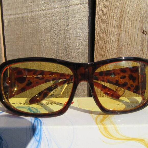 Brand New Eagle Eyes Night Lite Fiton Tortoise Shell Yellow Sunglasses #50036 - Picture 2 of 10